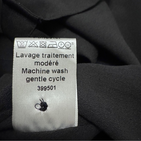 HERMES Uniform Employees Dress Black A-Line Button Down Sz 50 US XL - Picture 3 of 9